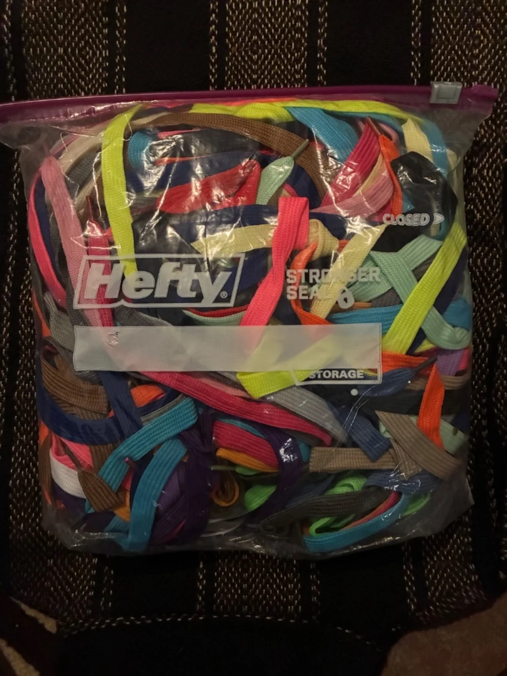 Assorted Multicolor Flat Polyester Shoelaces - Picture 2 of 2